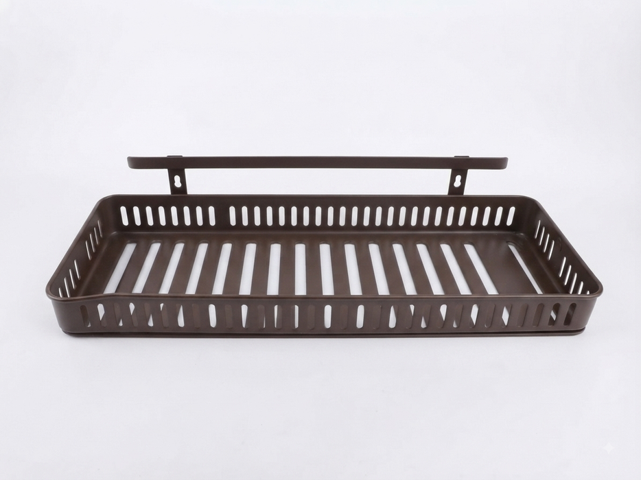 Bathroom Iron Storage Rack with Hooks