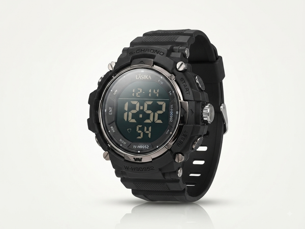 Premium Gunmetal Digital-Analog Sport Watch