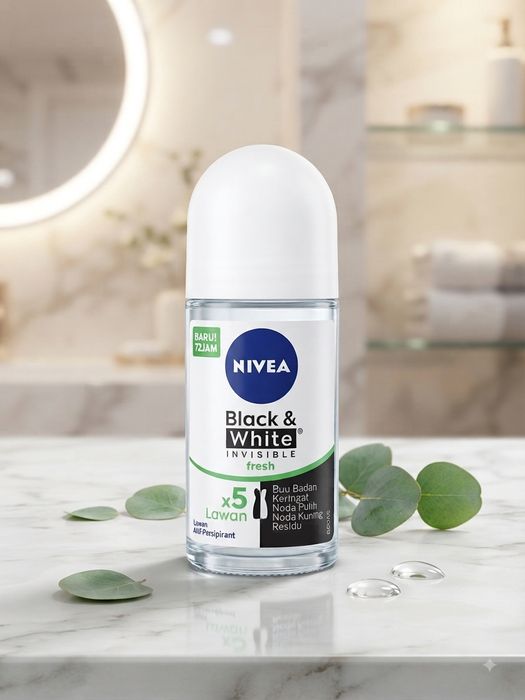 NIVEA Black & White Invisible Fresh Roll-On