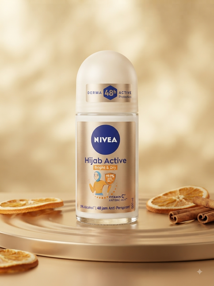 NIVEA Hijab Active Bright & Dry Roll-On