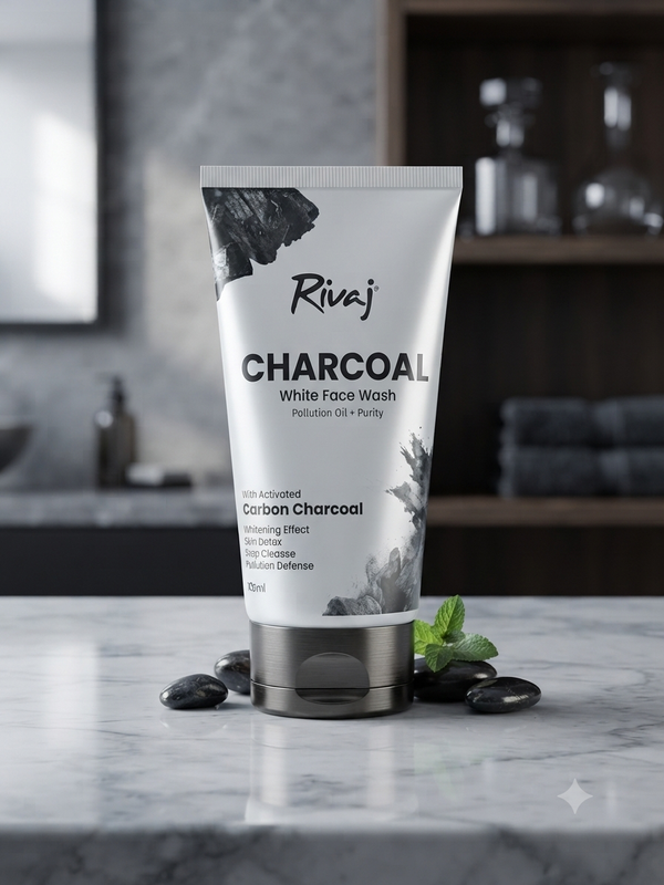 Rivaj Charcoal White Face Wash