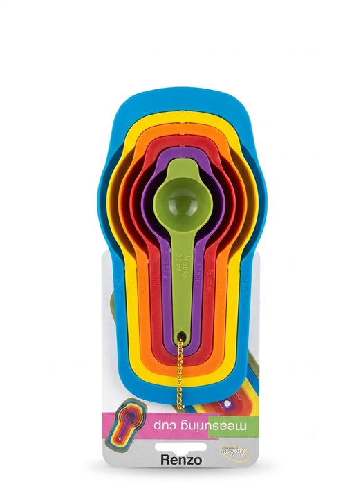 6-Piece Colorful Nesting Measuring Cups & Spoons Set