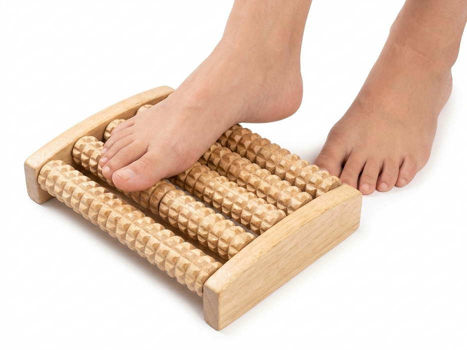 Manual Wooden Foot Massager Roller