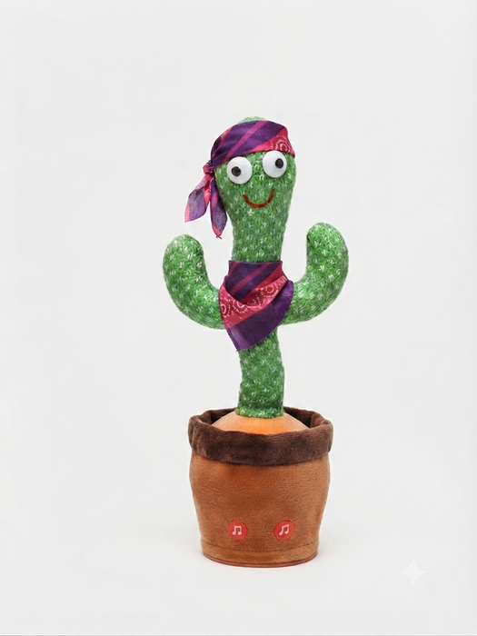 Singing & Dancing Cactus Plush Toy | Interactive Talking Cactus