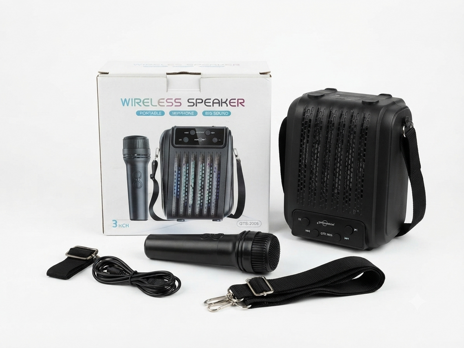 Portable Wireless Speaker with Microphone Set