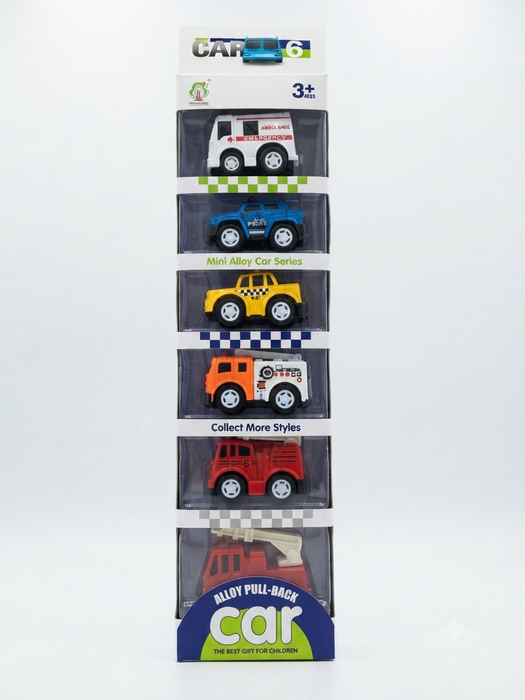 Mini Alloy Pull-Back Car Set