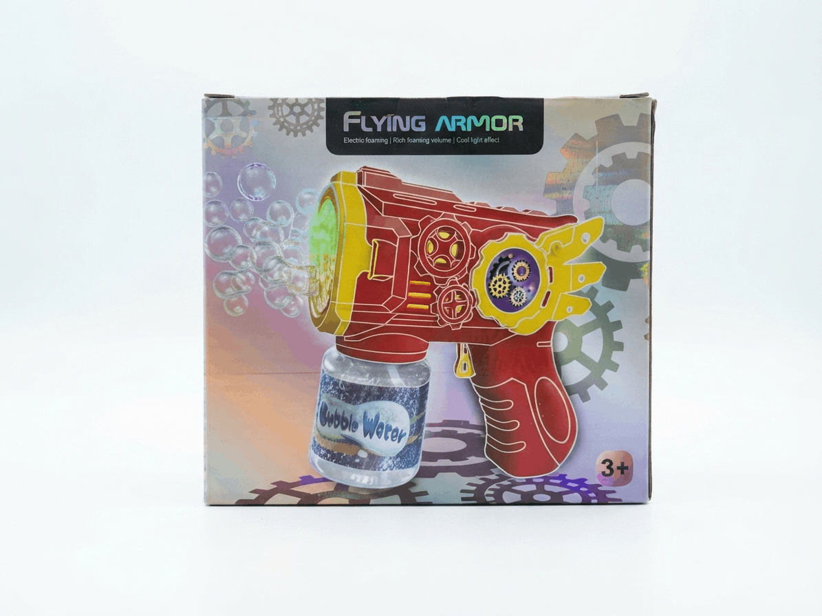 Flying Armor Bubble Gun