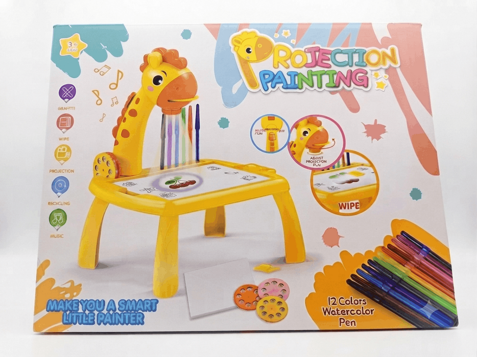 Giraffe Projection Painting Desk & Learning Table for Kids
