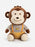 Adorable Plush Monkey Toy with Stripe Romper