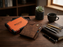 Executive Edition: Men's Brown Textured Leather Wallet - Dark Brown