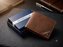 DUNBOLLU Premium Men's Brown Textured Leather Wallet