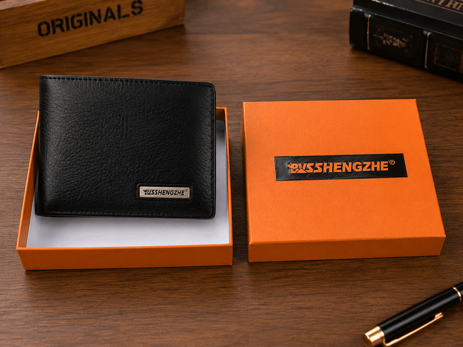 Premium Black Leather Men’s Wallet – Elegant & Classic Bifold Wallet