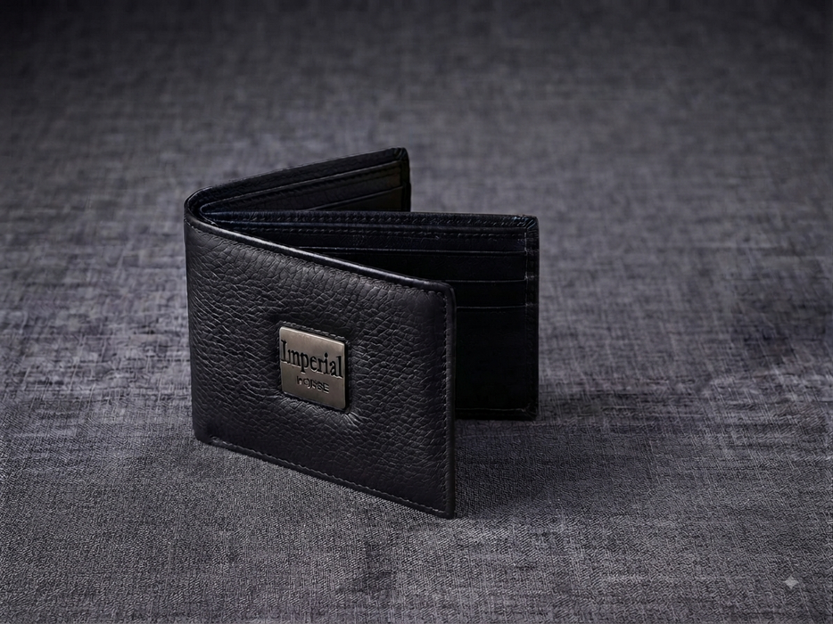 mperial Horse Premium Black Leather Men's Wallet