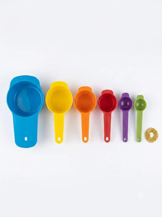 6-Piece Colorful Nesting Measuring Cups & Spoons Set