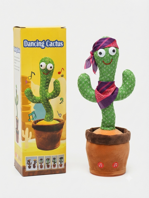 Singing & Dancing Cactus Plush Toy | Interactive Talking Cactus