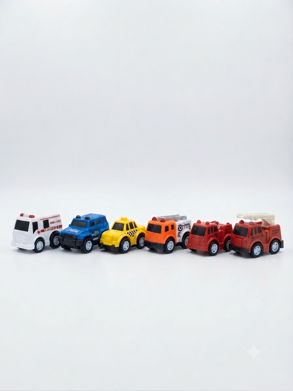 Mini Alloy Pull-Back Car Set