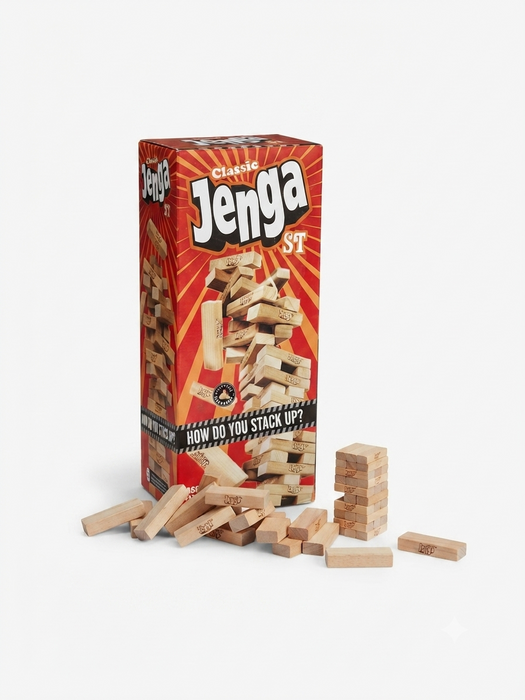 Classic Jenga Wooden Stacking Block Game