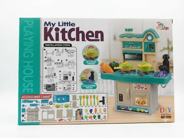 "My Little Kitchen" Toy Playset Box with Accessories