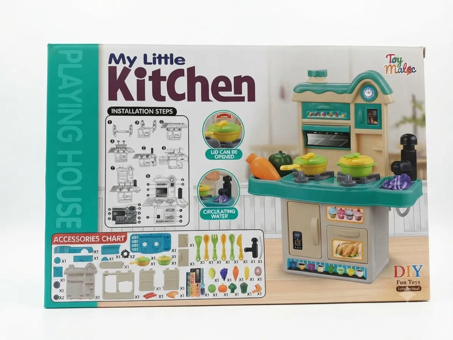 "My Little Kitchen" Toy Playset Box with Accessories