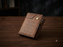 Executive Edition: Men's Brown Textured Leather Wallet - Dark Brown