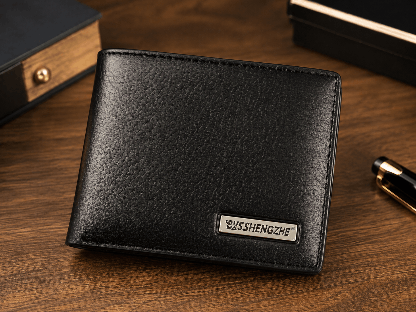 Premium Black Leather Men’s Wallet – Elegant & Classic Bifold Wallet