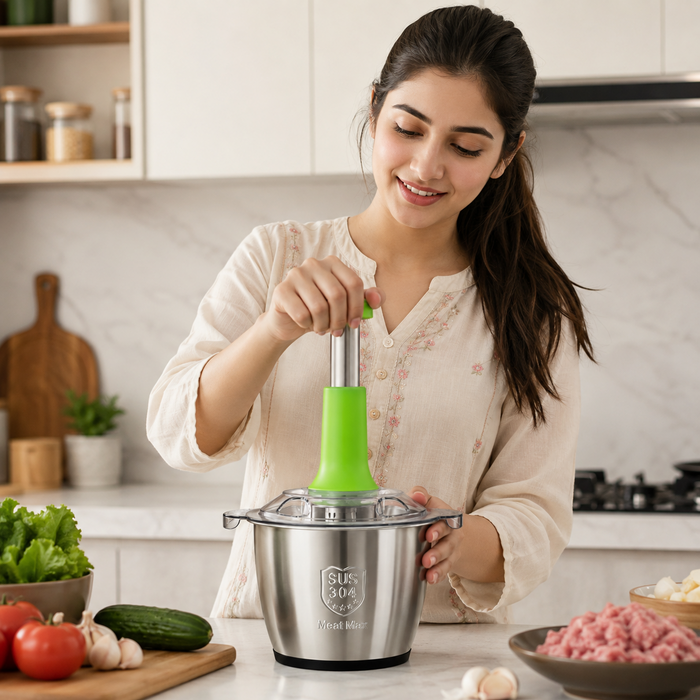 Falari Multifunctional Hand Push Chopper – Manual Vegetable & Food Cutter | Pull Press Food Processor