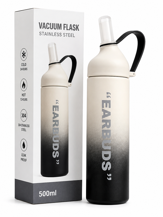 EARBUDS Stainless Steel Vacuum Flask Water Bottle