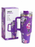 40oz Travel Tumbler with Handle & Straw – Floral Design