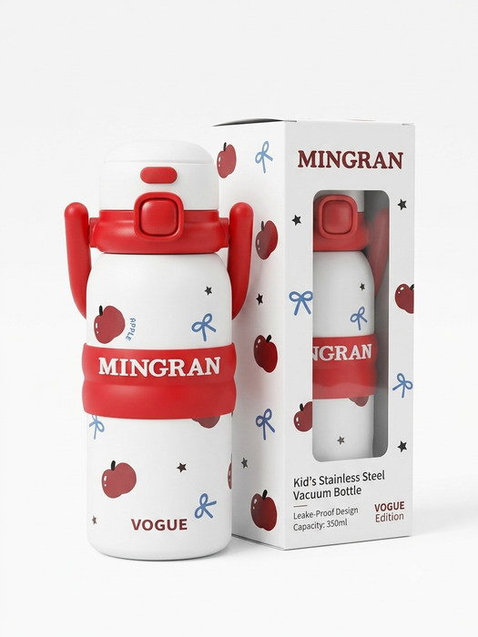 MINGRAN Insulated Stainless Steel Kids Water Bottle