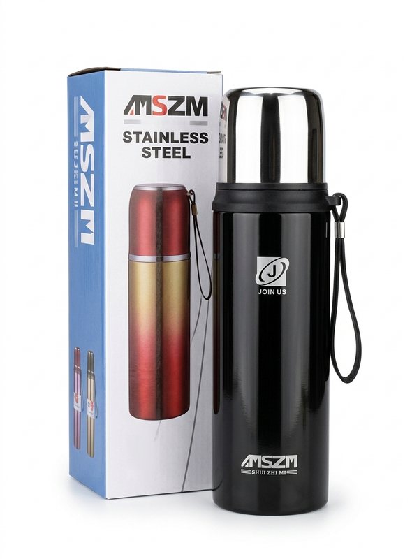 Sleek Stainless Steel Vacuum Flask