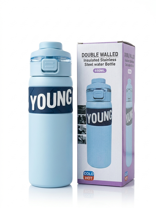 YOUNG Insulated Stainless Steel Water Bottle
