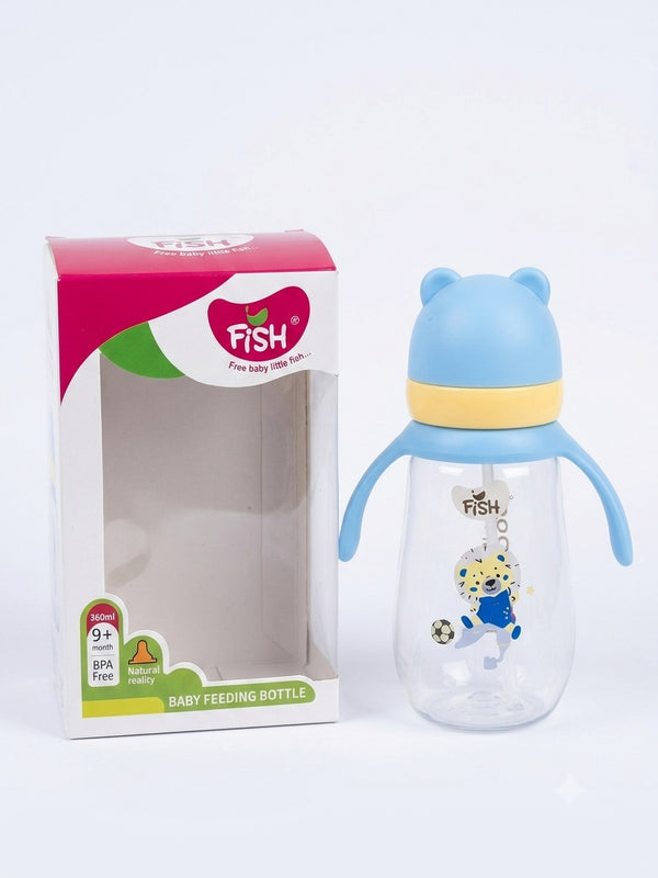 FISH BPA-Free Baby Feeding Bottle with Handles (360ml)