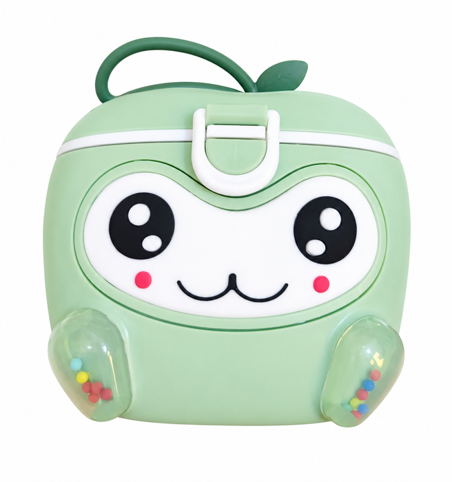 Cute Apple-Shaped Milk Powder Container with Spoon | Portable Baby Formula Dispenser
