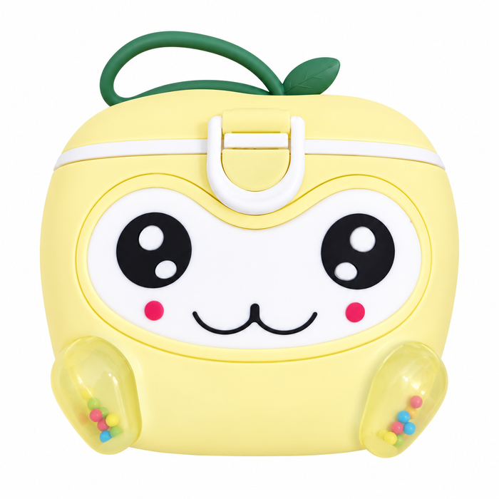Cute Apple-Shaped Milk Powder Container with Spoon | Portable Baby Formula Dispenser