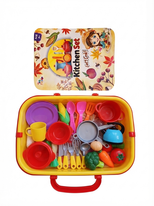 Toy Kitchen Set Basket