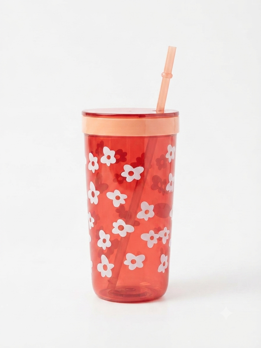 Vibrant Floral Print Sipper Bottle (Lotso & Daisy)