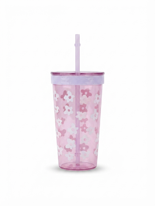 Vibrant Floral Print Sipper Bottle (Lotso & Daisy)