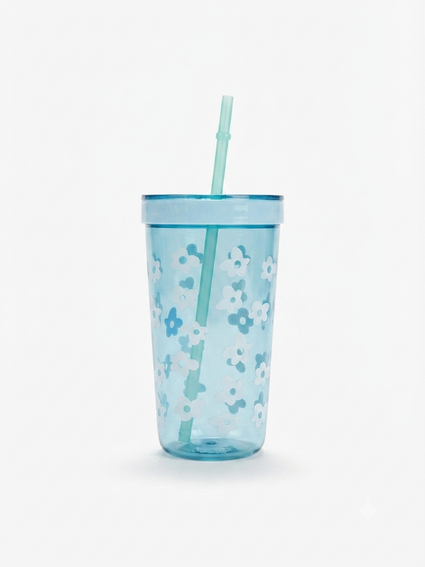 Vibrant Floral Print Sipper Bottle (Lotso & Daisy)