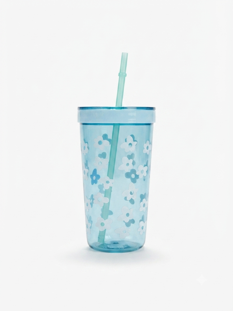 Vibrant Floral Print Sipper Bottle (Lotso & Daisy)