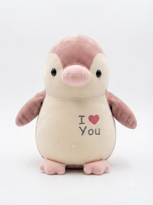 "Charming 'I Love You' Penguin Plush Collection