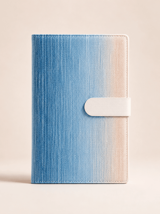 Classic Premium Fabric Notebook with Magnetic-Style Strap – Elegant Journal for Work, Study & Notes