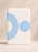 Premium A5 PU Leather Notebook with Blue Geometric Design & Strap Closure