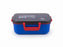 omega Collection Airtight Orange & Teal Bento Lunch Box with Secure Lid Locks