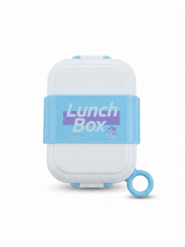 Kids 3-Compartment Lunch Box with Spoon & Fork