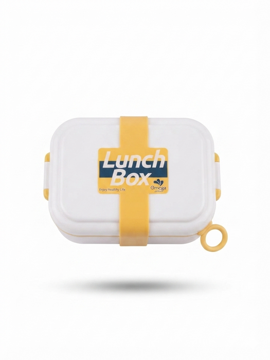 Kids 3-Compartment Lunch Box with Spoon & Fork