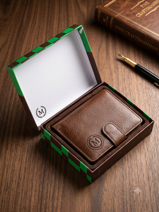 Premium Tan Leather Wallet for Men – Elegant & Stylish Card Holder