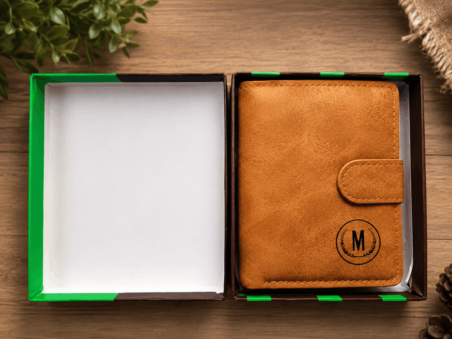 Premium Tan Leather Wallet for Men – Elegant & Stylish Card Holder