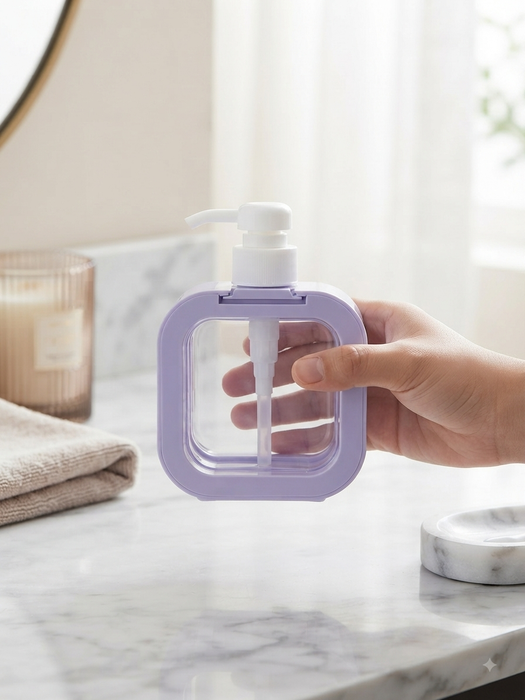 Pastel Square Pump Bottle