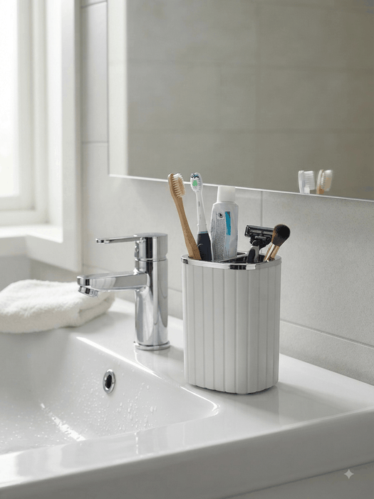 Modern Multi-Purpose Toothbrush & Makeup Brush Holder