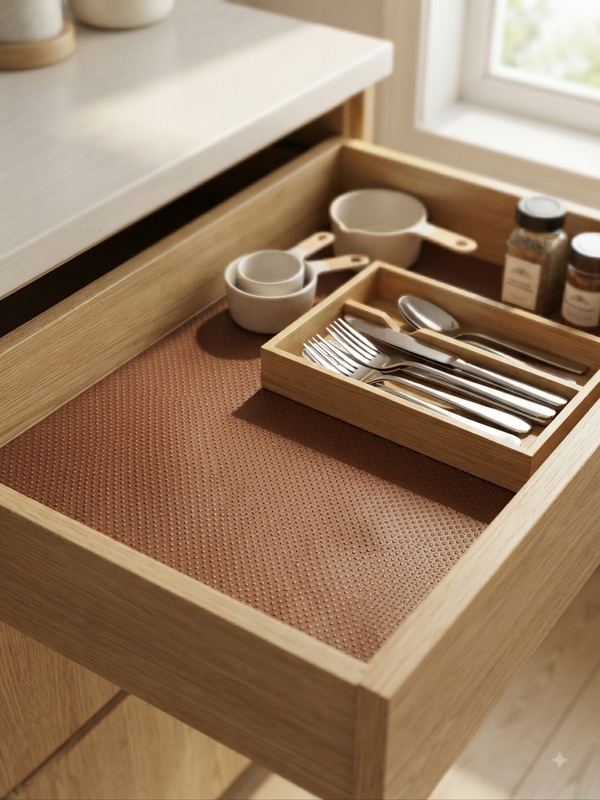 Waterproof EVA Non-Slip Mat Roll – Multipurpose Kitchen Shelf, Drawer, and Refrigerator Liner